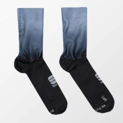 Sportful Race Mid Men's Socks - Black/Blue Sky