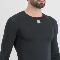 Sportful Midweight Men's Long Sleeve Base Layer - Black -Sportful Shop SF21550BLK3