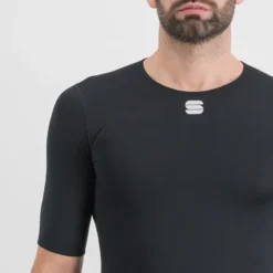 Sportful Midweight Men's Short Sleeve Base Layer - Black -Sportful Shop SF21551BLK4