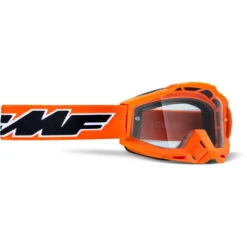 FMF PowerBomb Goggles - Rocket Black Frame/Clear Lens -Sportful Shop UF5020010105 1