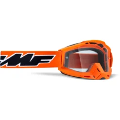 FMF PowerBomb Goggles - Rocket Orange Frame/Clear Lens -Sportful Shop UF5020010105