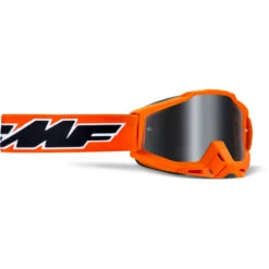 FMF PowerBomb Goggles - Rocket Black Frame/Mirror Silver Lens
