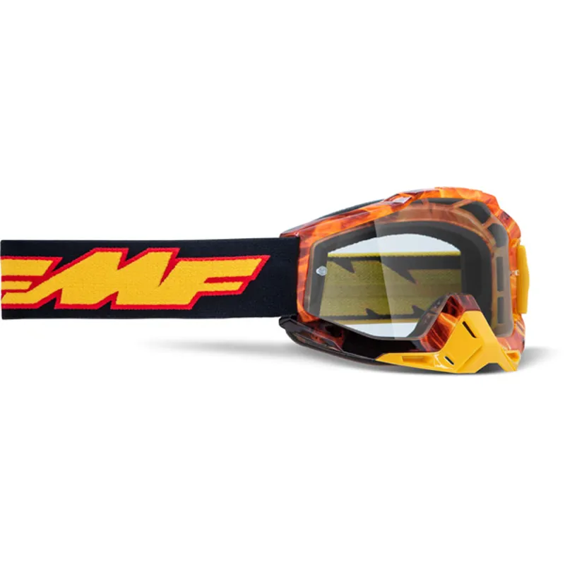 FMF PowerBomb Spark Youth Goggles - Black Frame/Clear Lens 3 FMF PowerBomb Spark Youth Goggles - Black Frame/Clear Lens