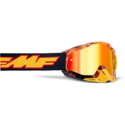 FMF PowerBomb Spark Youth Goggles - Black Frame/Red Mirror Lens