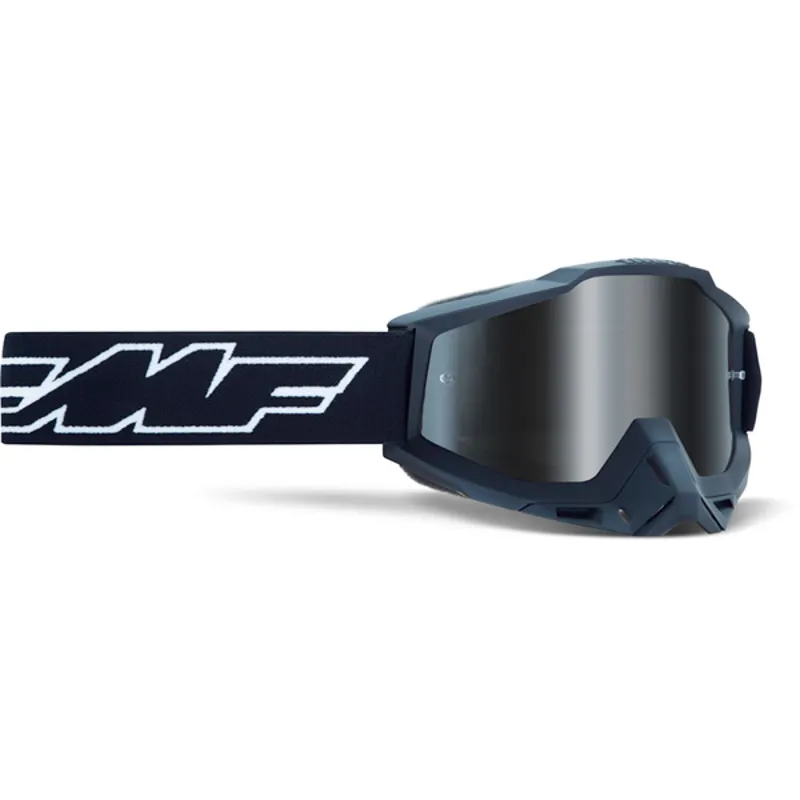 FMF PowerBomb Youth Goggles - Rocket Blue Frame/Mirror Blue Lens 4 FMF PowerBomb Youth Goggles - Rocket Blue Frame/Mirror Blue Lens - Image 2