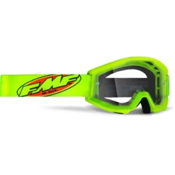 FMF PowerCore Core Goggles - Yellow Frame/Clear Lens -Sportful Shop UF5040010104
