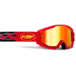 FMF PowerCore Flame Goggles - Navy Frame/Mirror Blue Lens -Sportful Shop UF5040025103