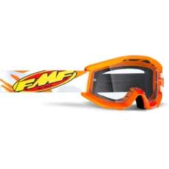 FMF PowerCore Assault Youth Goggles - Grey Frame/Clear Lens