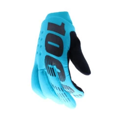 100% 100 Percent Brisker Cold Weather Long Finger Gloves - Black/Grey -Sportful Shop VAR HP 10016 057 10BLU