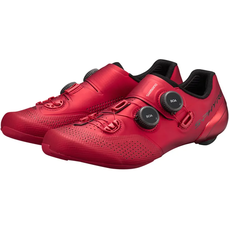 Shimano S-Phyre RC902 SPD-SL Men's Road Shoes - Red 3 Shimano S-Phyre RC902 SPD-SL Men's Road Shoes - Red