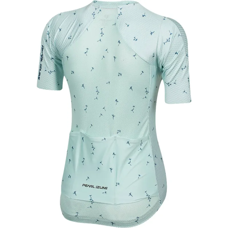 Pearl Izumi Pro Mesh Womens Short Sleeve Jersey - Glacier/Navy 4 Pearl Izumi Pro Mesh Womens Short Sleeve Jersey - Glacier/Navy - Image 2