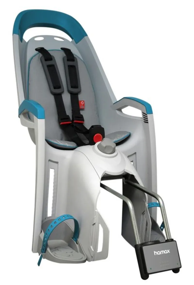 Hamax Amaze Frame Mounted Rear Child Seat - Grey/Petrol 4 Hamax Amaze Frame Mounted Rear Child Seat - Grey/Petrol - Image 2