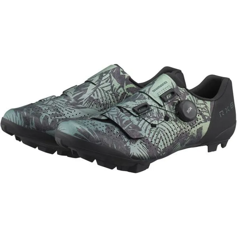 Shimano RX8 Gravel Road Shoes - Tropical Leaves 5 Shimano RX8 Gravel Road Shoes - Tropical Leaves - Image 3