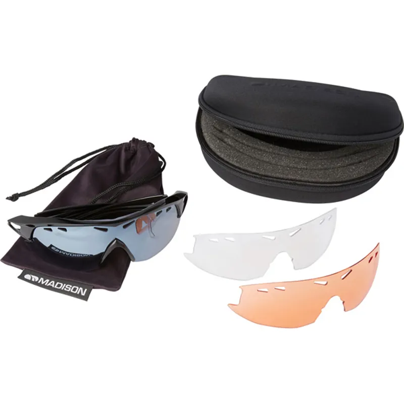 Madison Recon 3 Lens Pack Sunglasses - Gloss Black 5 Madison Recon 3 Lens Pack Sunglasses - Gloss Black - Image 3