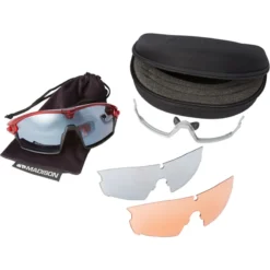 Madison Code Breaker 3 Lens Pack Sunglasses - Gloss Crystal Red -Sportful Shop ck8201 03