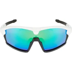 Madison Code Breaker Sunglasses - White Frame/Green Mirror Lens -Sportful Shop ck8211 01