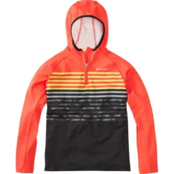 Madison Zen Youth Long Sleeve Hooded Top - Chilli Red/Black Camo -Sportful Shop cl0860