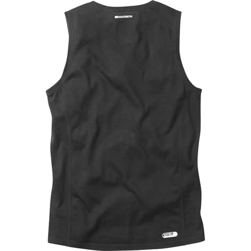 Madison Isoler Merino Sleeveless Base Layer - Black 4 Madison Isoler Merino Sleeveless Base Layer - Black - Image 2