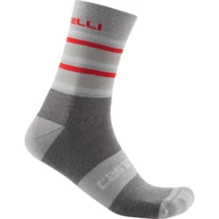 Castelli Gregge 15 Men's Socks - Travertine Grey/Nickel Grey -Sportful Shop cs1756007609 2000x.progressive