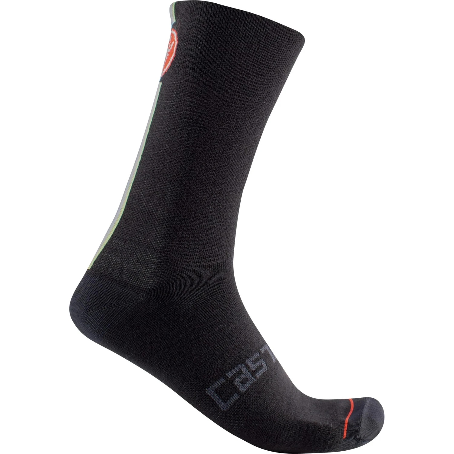 Castelli Racing Stripe 18 Men's Socks - Dark Grey 3 Castelli Racing Stripe 18 Men's Socks - Dark Grey