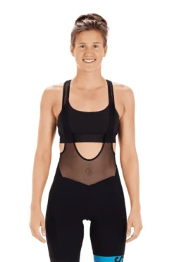 Cube Womens SLT Bib Shorts Black/Blue 11 Cube Womens SLT Bib Shorts Black/Blue -Sportful Shop cubewssltbibshortinblack