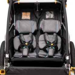 Burley DLite X Child Trailer - Aqua -Sportful Shop dlite x interior close webex