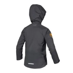 Endura MT500JR Kid's Waterproof Jacket - Grey -Sportful Shop e7140gy back lg