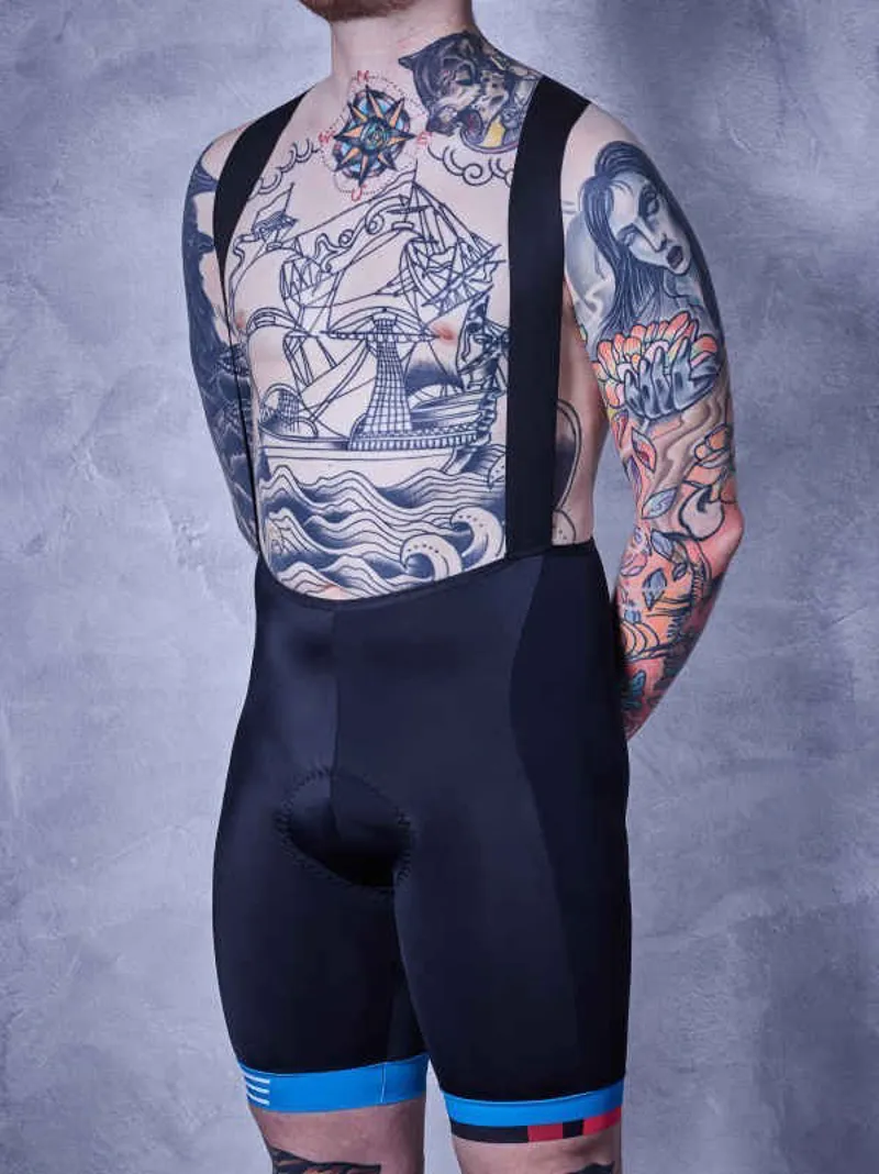 Cube Teamline Bib Shorts - Black/Blue/White 3 Cube Teamline Bib Shorts - Black/Blue/White