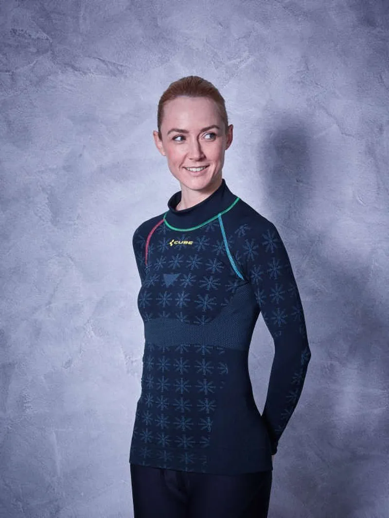 Cube Race Be Warm Womens Long Sleeve Base Layer - Black 3 Cube Race Be Warm Womens Long Sleeve Base Layer - Black