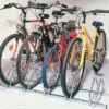 Mottez Floor Mount Storage Rack - Silver - 5 Bike