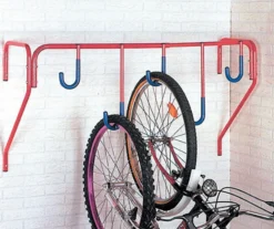 Mottez 5 Bike Shelf Type Wall Mount - 5 Bike