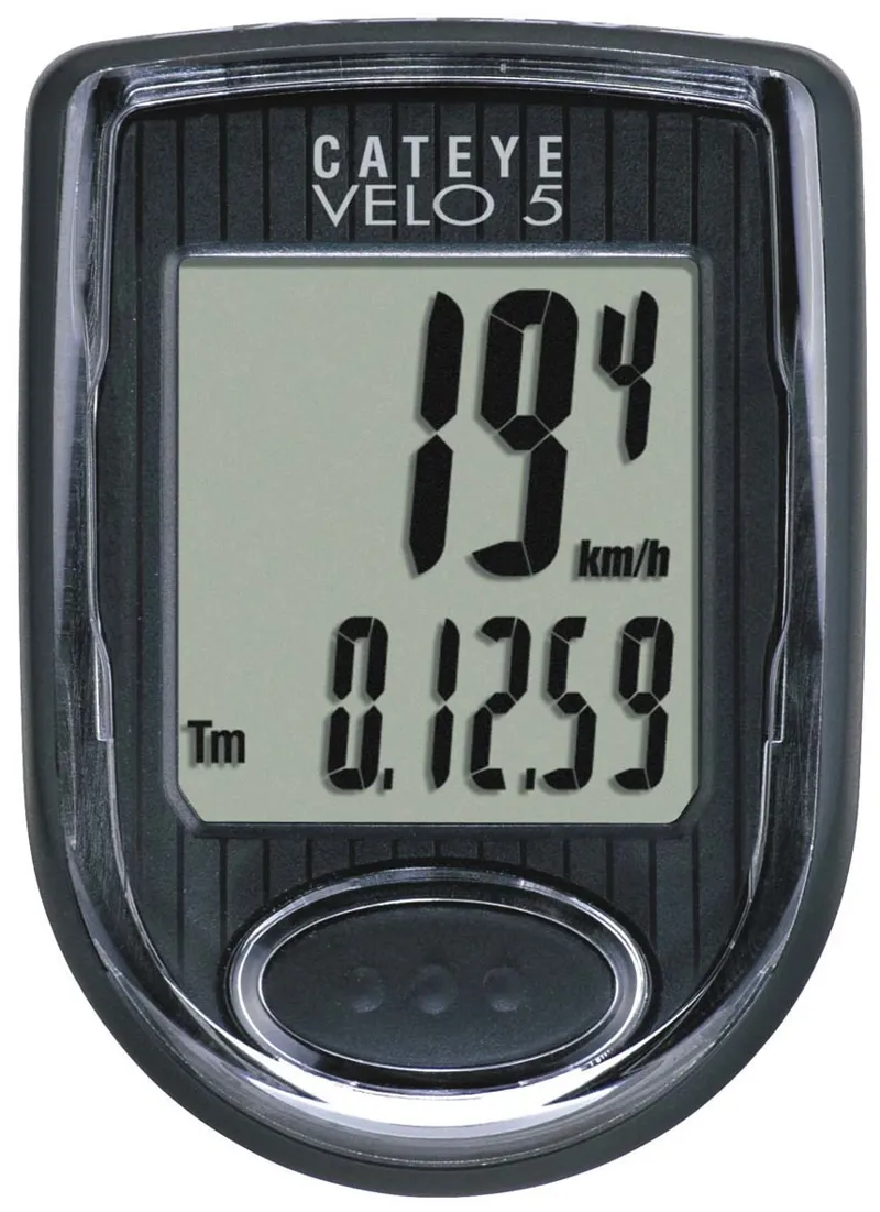 Cateye Velo 5 Wired Computer - Black - 5 Function 3 Cateye Velo 5 Wired Computer - Black - 5 Function