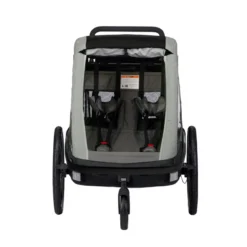 Hamax Avenida Twin Child Bike Trailer - Olive Green -Sportful Shop hamax avenida double child bike trailer p62 501 image
