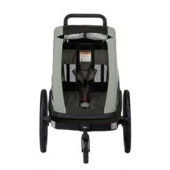 Hamax Avenida One Child Bike Trailer - Olive Green -Sportful Shop hamax avenida single child bike trailer p63 511 image