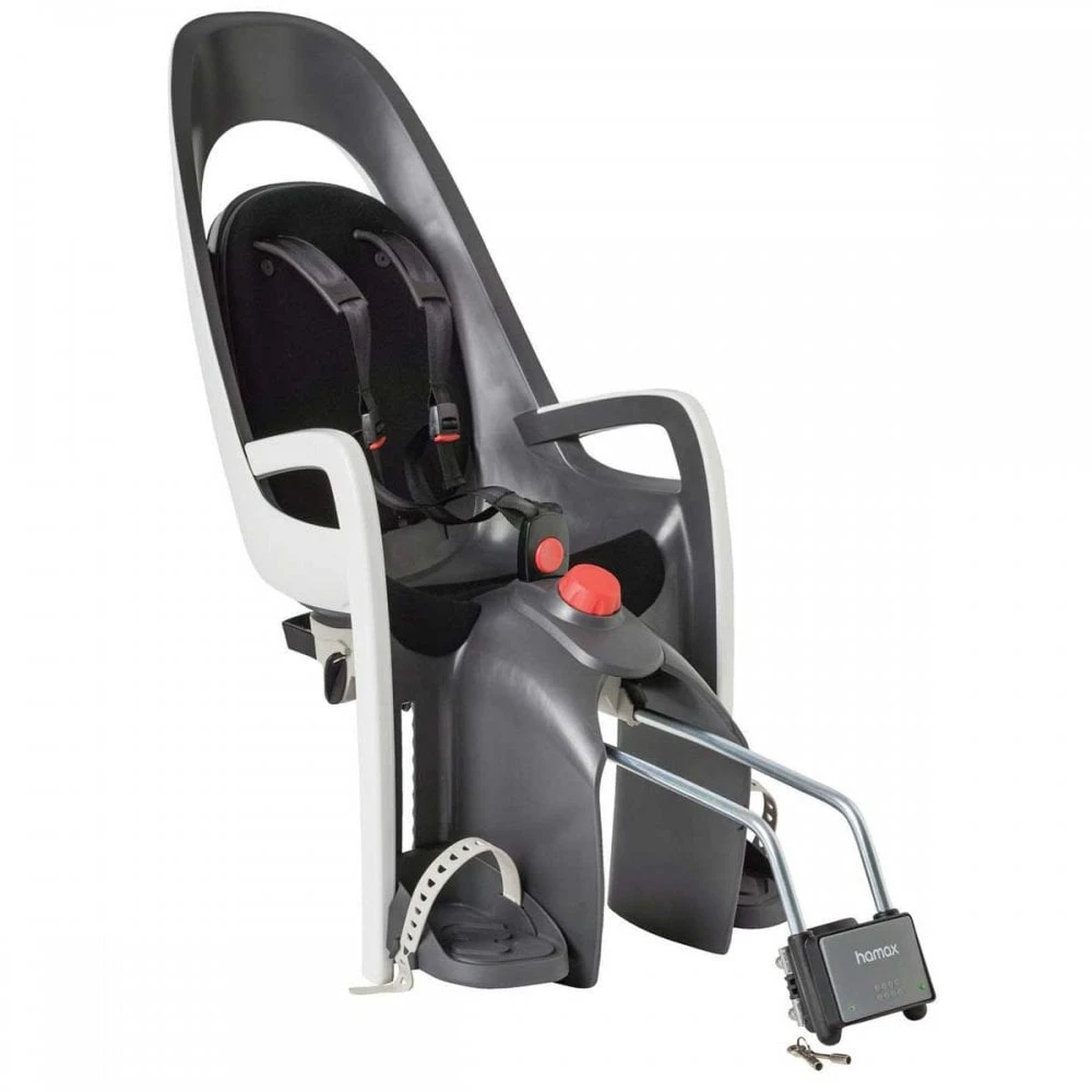 Hamax Caress Frame Mounted Rear Child Seat - Grey/Red 3 Hamax Caress Frame Mounted Rear Child Seat - Grey/Red