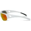 Madison Mission Glasses - Matt White - Fire Mirror Lens