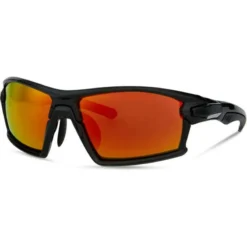 Madison Engage Glasses - Gloss Black - Fire Mirror/Amber/Clear Lens Pack -Sportful Shop mcl22s510