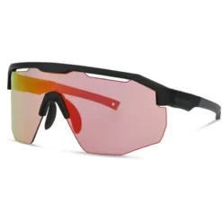 Madison Cipher Glasses - Matt Black - Pink Rose Mirror Lens -Sportful Shop mcl22s591