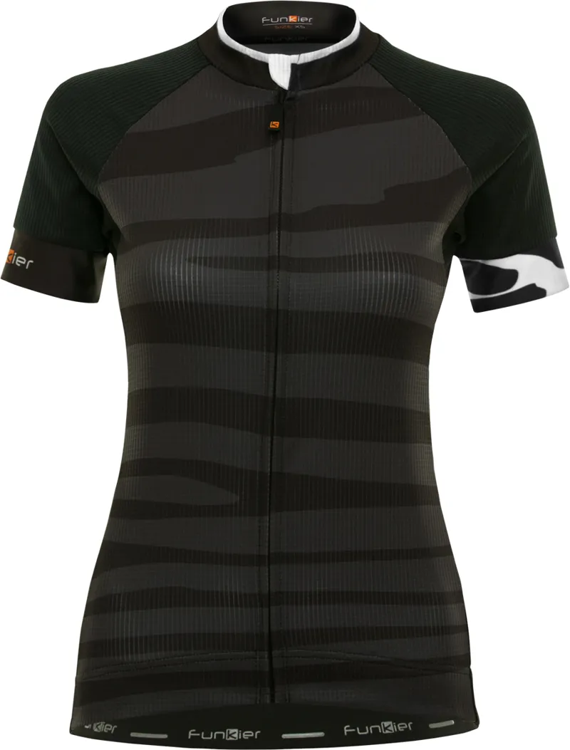 Funkier Prima Pro Ladies Short Sleeve Jersey - Black Wave 4 Funkier Prima Pro Ladies Short Sleeve Jersey - Black Wave - Image 2
