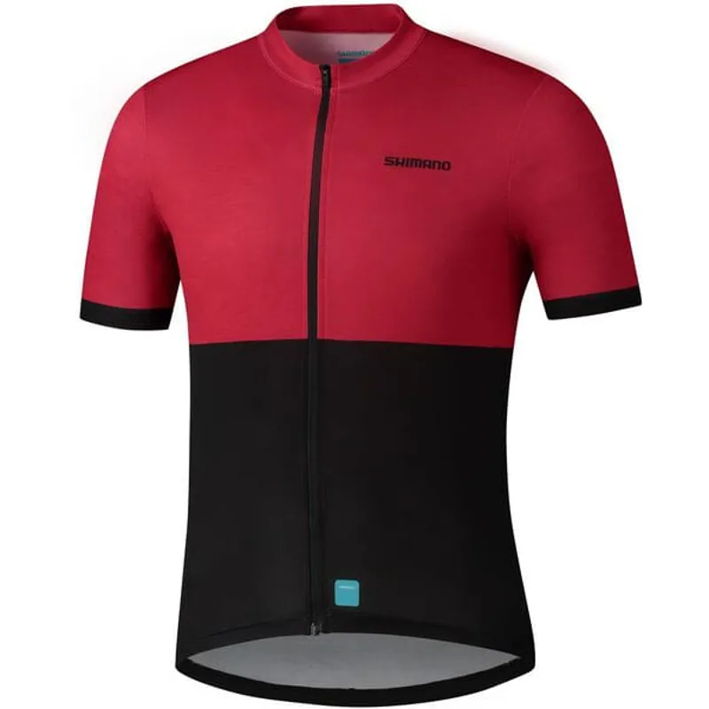 Shimano Element Men's Short Sleeve Jersey - Red 3 Shimano Element Men's Short Sleeve Jersey - Red