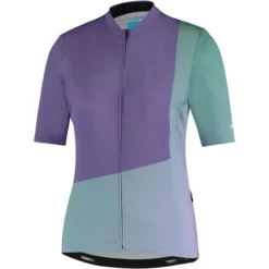 Shimano Sumire Women's Short Sleeve Jersey - Purple/Green -Sportful Shop sc9320