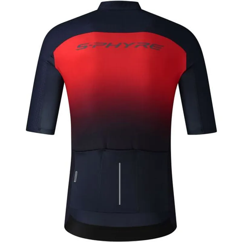 Shimano S-Phyre Flash Men's Short Sleeve Jersey - Red/Navy 3 Shimano S-Phyre Flash Men's Short Sleeve Jersey - Red/Navy