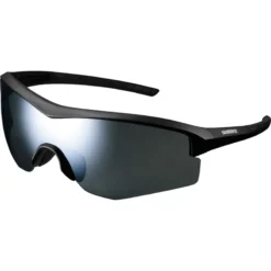 Shimano Spark Cycling Glasses - Matte Black/Smoke Silver Mirror Lens