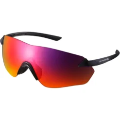Shimano S-Phyre R Sunglasses - Black Frame/Polarized Red Lens -Sportful Shop sew0182