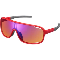 Shimano Technium Sunglasses - Black Frame/Orange Blue Mirror Lens -Sportful Shop sew0202