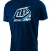 Troy Lee Designs Precision 2.0 Camo Youth Tee - Navy -Sportful Shop tld s20 ytee precision2.0 camo nvygrycamo 01